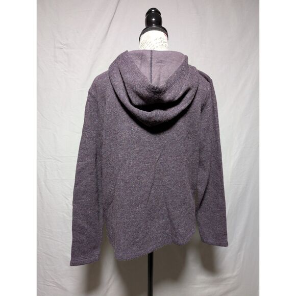 Express Tricot Women's Purple Wool Vintage Full‎ Zip Hoodie Knit Jacket Large - Picture 3 of 6